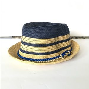 Straw Hat in blue and straw